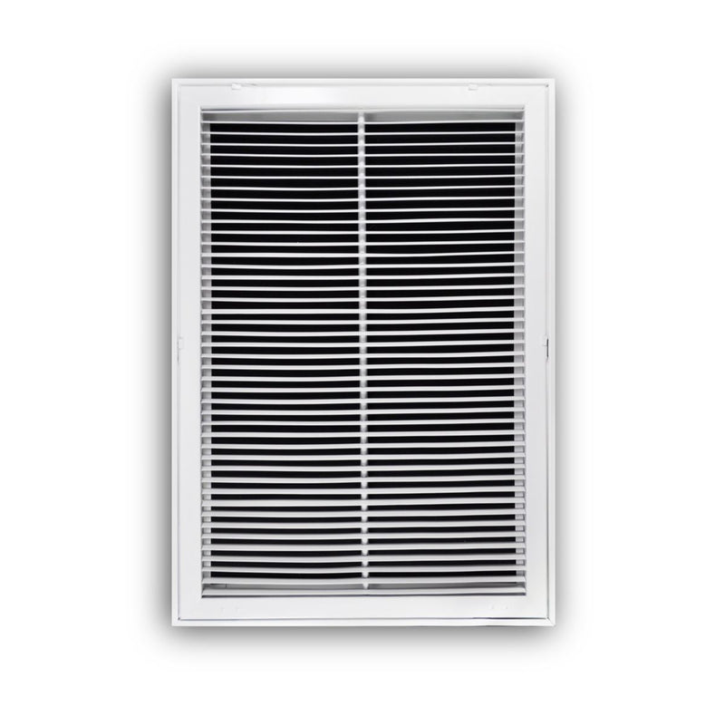 TRUaire 29020X30, 20x30 Return Air Filter Grille, Fixed Bar, White Steel Filter Back Vent Cover, Fits 20x30x1 Filter, 290 Series
