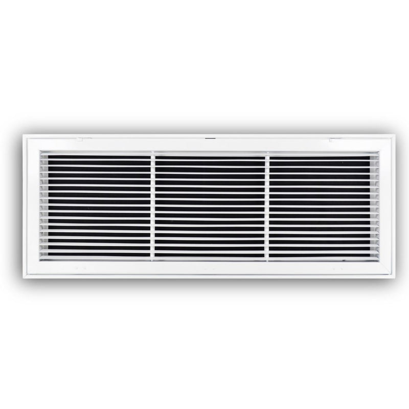 TRUaire 29036X14, 36x14 Return Air Filter Grille, Fixed Bar, White Steel Filter Back Vent Cover, Fits 36x14x1 Filter, 290 Series