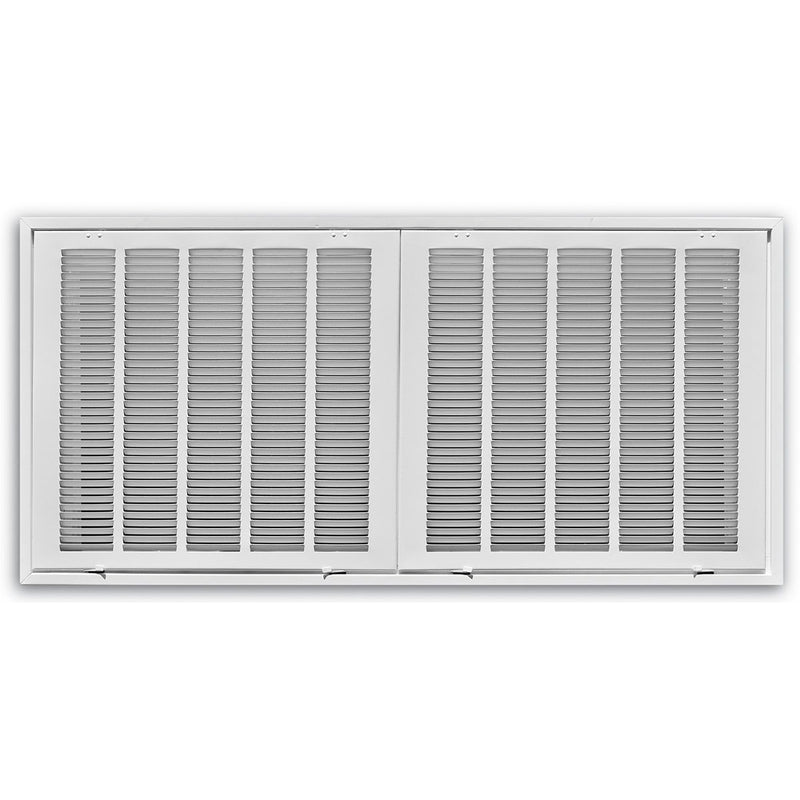 TRUaire 4010FG4, 24x48 T-Bar Lay-In Return Air Filter Grille, White Steel Filter Back Vent Cover, Fits 20x44x1 Filter, 4010FG Series