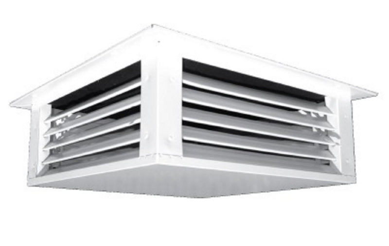 TRUaire 60022X22, 22x22 4-Way Ceiling Diffuser, White Steel Ceiling Air Vent, 600 Series