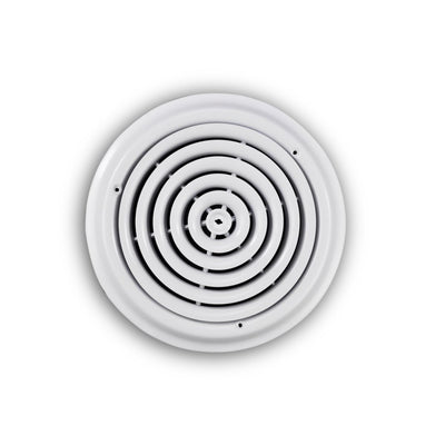 TRUaire 800X12, 12 Ceiling Diffuser, White Steel Ceiling Air Vent, 800 Series