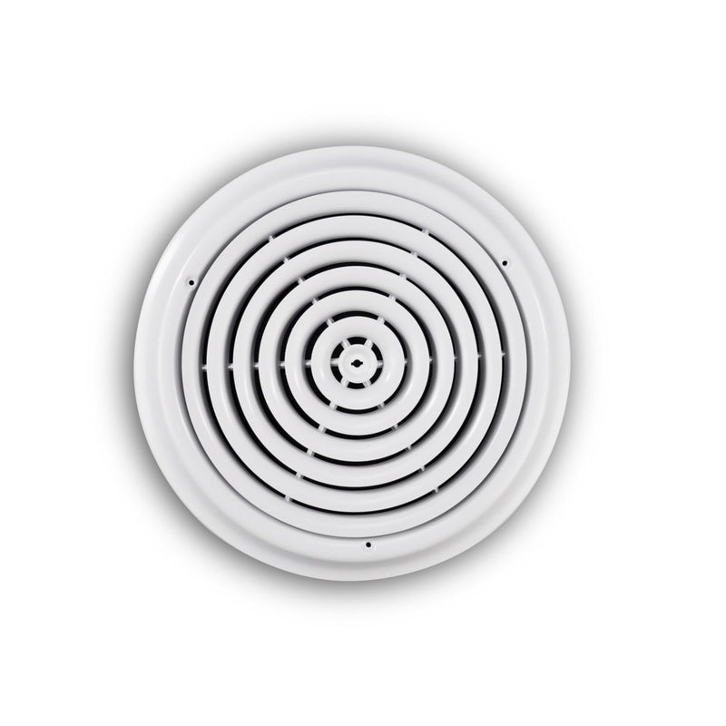 TRUaire 800X14, 14 Ceiling Diffuser, White Steel Ceiling Air Vent, 800 Series