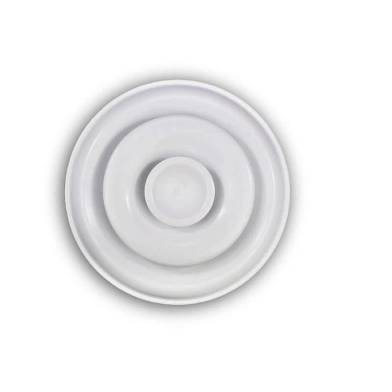 TRUaire 880X10, 10 Ceiling Diffuser, White Steel Ceiling Air Vent, 880 Series