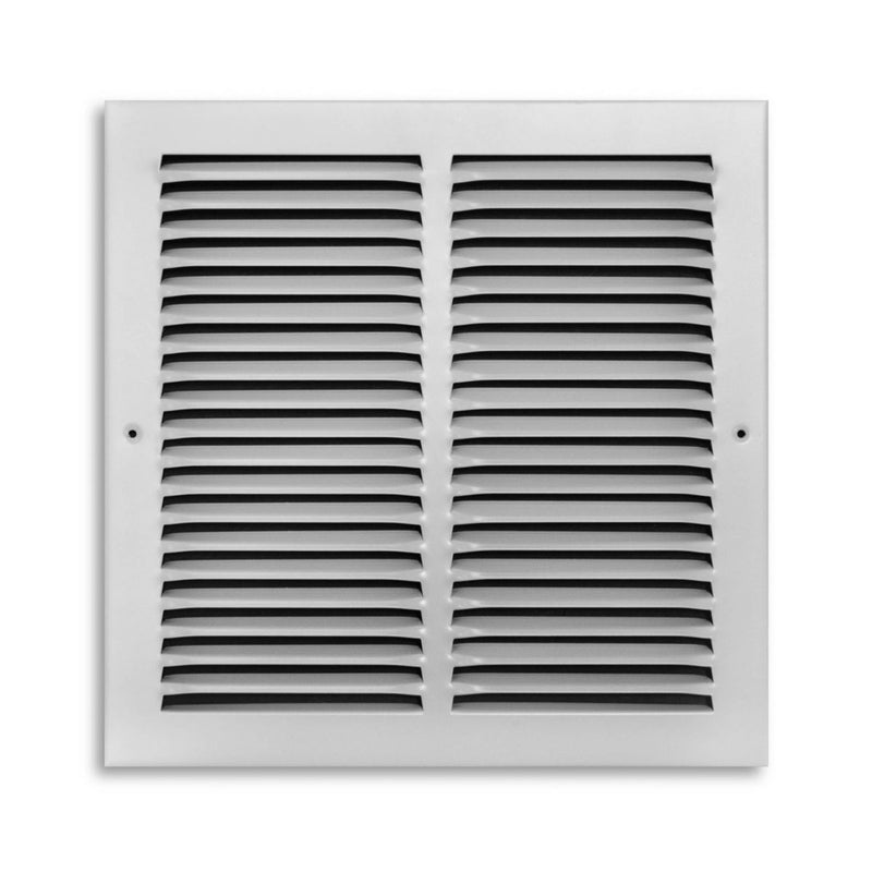 TRUaire A17012X12, 12x12 Return Air Grille, White Aluminum Wall & Ceiling Vent Cover, A170 Series
