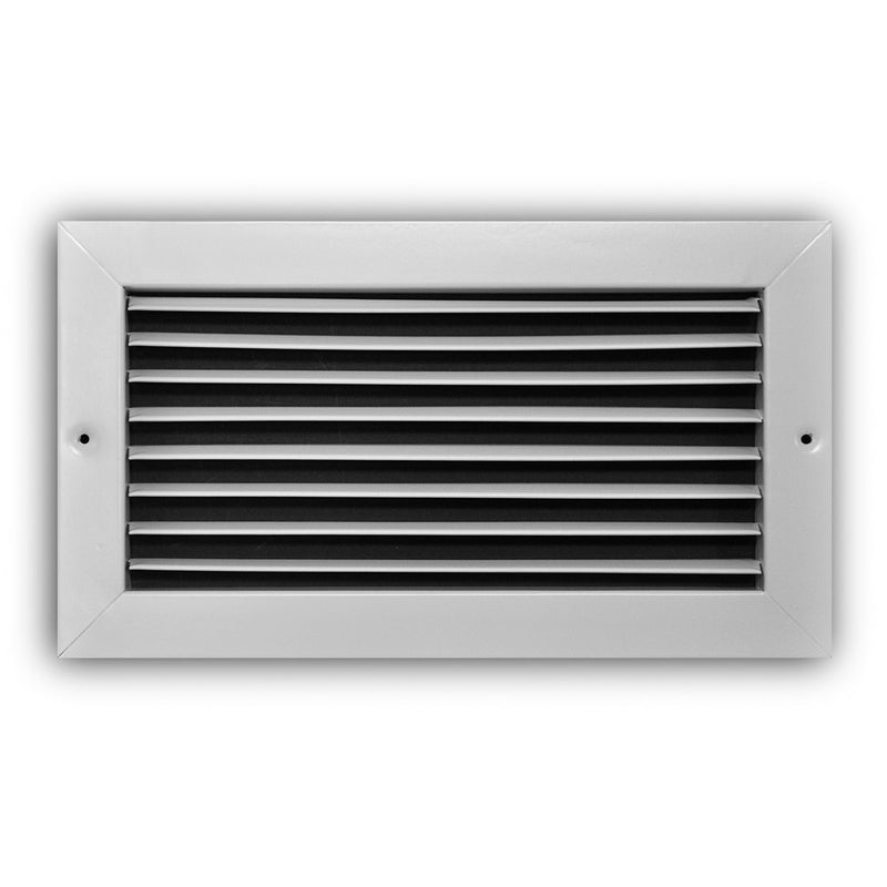 TRUaire A27012X06, 12x6 Return Air Grille, Fixed Bar, White Aluminum Wall & Ceiling Vent Cover, A270 Series