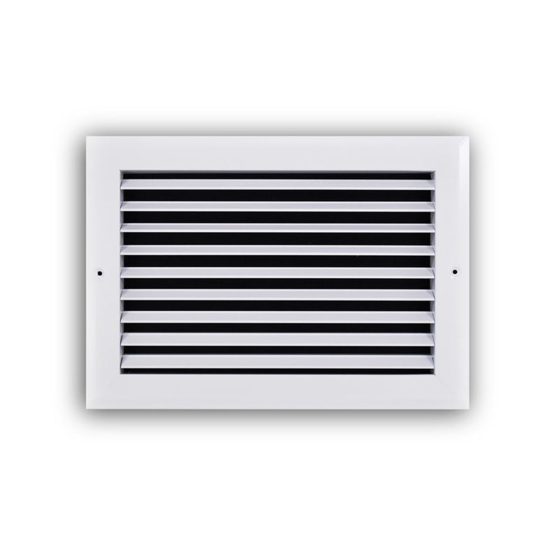 TRUaire A27012X08, 12x8 Return Air Grille, Fixed Bar, White Aluminum Wall & Ceiling Vent Cover, A270 Series