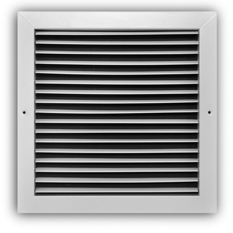 TRUaire A27012X12, 12x12 Return Air Grille, Fixed Bar, White Aluminum Wall & Ceiling Vent Cover, A270 Series