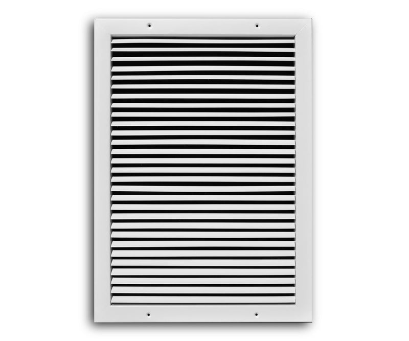 TRUaire A27012X20, 12x20 Return Air Grille, Fixed Bar, White Aluminum Wall & Ceiling Vent Cover, A270 Series
