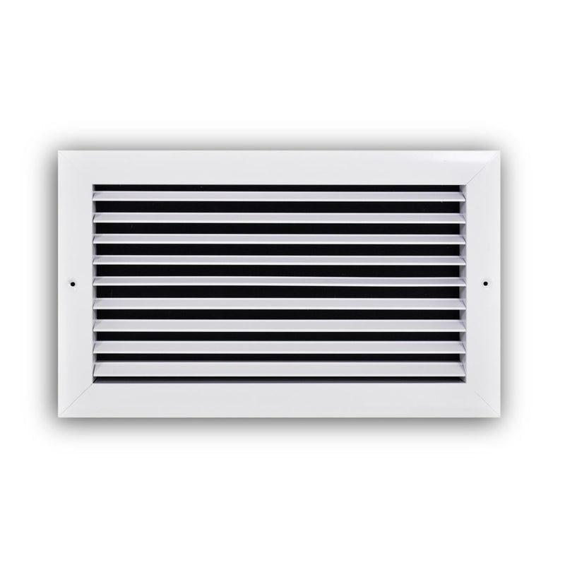 TRUaire A27014X08, 14x8 Return Air Grille, Fixed Bar, White Aluminum Wall & Ceiling Vent Cover, A270 Series
