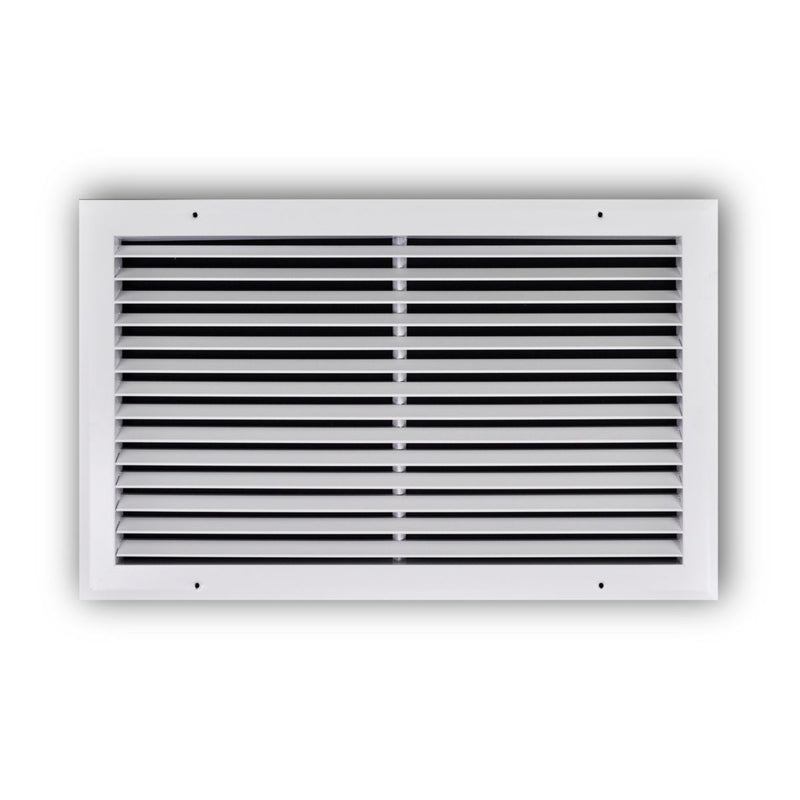 TRUaire A27020X12, 20x12 Return Air Grille, Fixed Bar, White Aluminum Wall & Ceiling Vent Cover, A270 Series