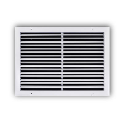 TRUaire A27020X14, 20x14 Return Air Grille, Fixed Bar, White Aluminum Wall & Ceiling Vent Cover, A270 Series