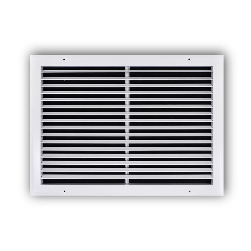 TRUaire A27020X14, 20x14 Return Air Grille, Fixed Bar, White Aluminum Wall & Ceiling Vent Cover, A270 Series
