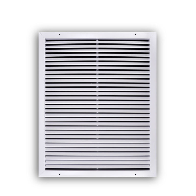 TRUaire A27020X25, 20x25 Return Air Grille, Fixed Bar, White Aluminum Wall & Ceiling Vent Cover, A270 Series