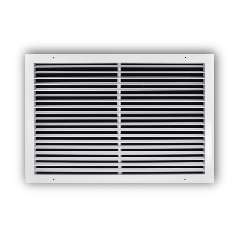 TRUaire A27024X16, 24x16 Return Air Grille, White Aluminum Wall & Ceiling Vent Cover, A270 Series