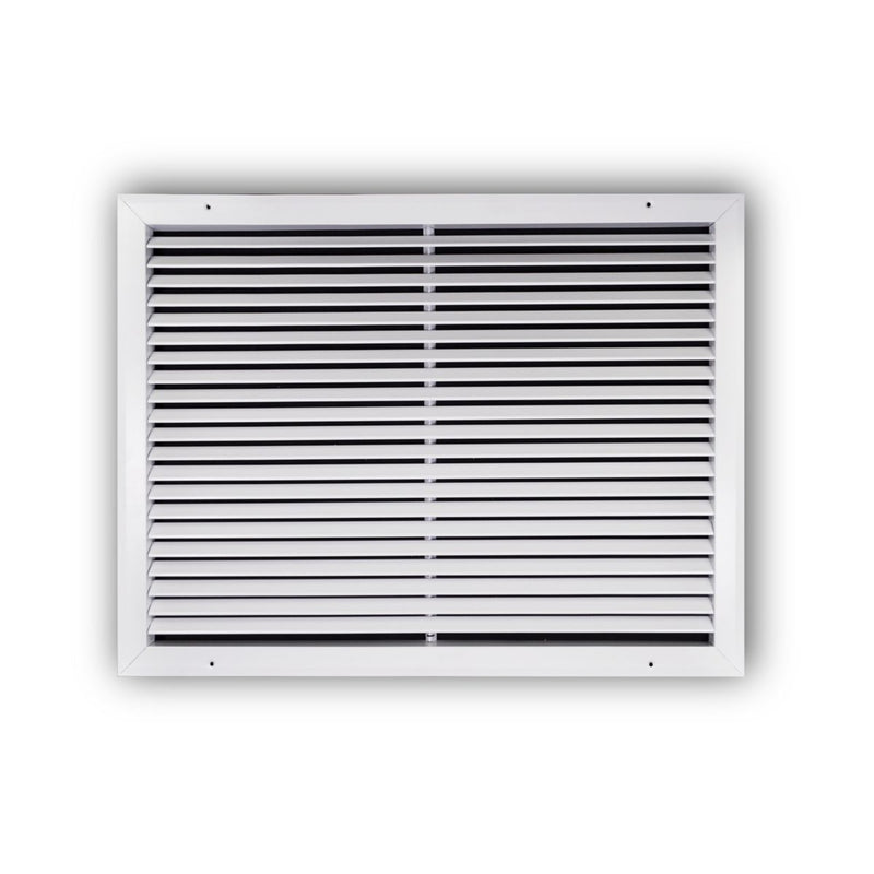 TRUaire A27024X18, 24x18 Return Air Grille, Fixed Bar, White Aluminum Wall & Ceiling Vent Cover, A270 Series