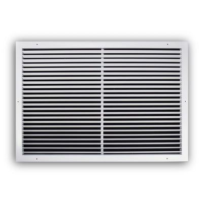 TRUaire A27030X20, 30x20 Return Air Grille, Fixed Bar, White Aluminum Wall & Ceiling Vent Cover, A270 Series