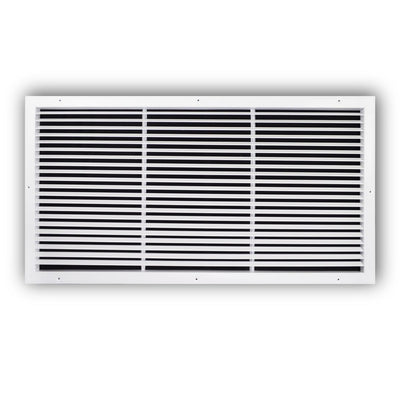 TRUaire A27036X18, 36x18 Return Air Grille, Fixed Bar, White Aluminum Wall & Ceiling Vent Cover, A270 Series