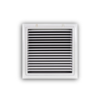 TRUaire A29014X14, 14x14 Return Air Filter Grille, Fixed Bar, White Aluminum Filter Back Vent Cover, Fits 14x14x1 Filter, A290 Series