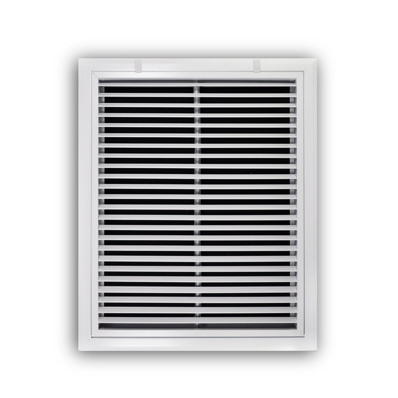TRUaire A29016X20, 16x20 Return Air Filter Grille, Fixed Bar, White Aluminum Filter Back Vent Cover, Fits 16x20x1 Filter, A290 Series