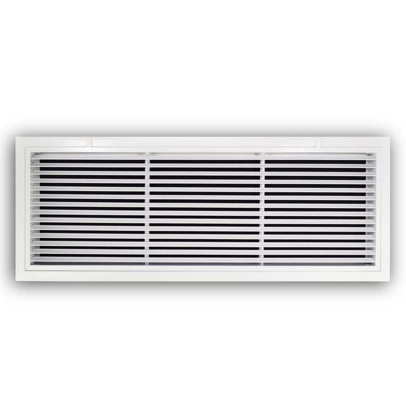 TRUaire A29036X18, 36x18 Return Air Filter Grille, Fixed Bar, White Aluminum Filter Back Vent Cover, Fits 36x18x1 Filter, A290 Series