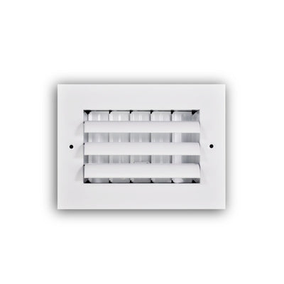 TRUaire A301HM06X04, 6x4 1-Way Air Register, White Aluminum Sidewall & Ceiling Air Vent, A301HM Series