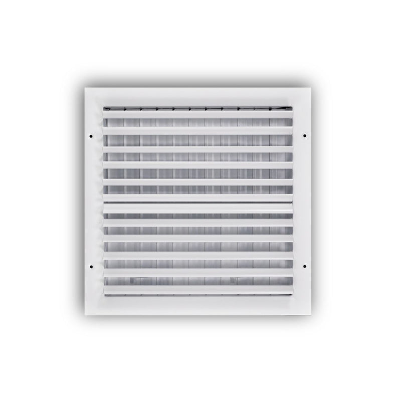 TRUaire A302M14X06, 14x6 2-Way Curved Blade Air Register, White Aluminum Sidewall & Ceiling Air Vent, A302M Series