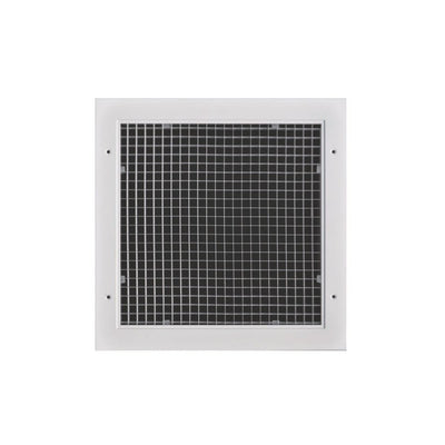 TRUaire A960SQ12X12, 12x12 Return Air Grille, White Aluminum Wall & Ceiling Vent Cover, A960 Series