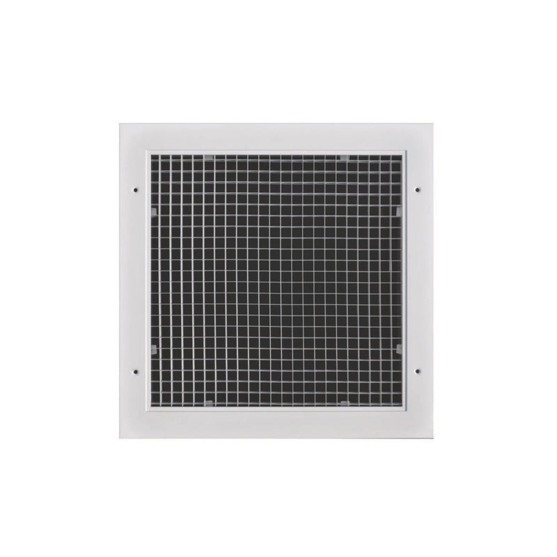TRUaire A960SQ12X12, 12x12 Return Air Grille, White Aluminum Wall & Ceiling Vent Cover, A960 Series