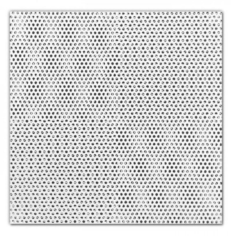 Tuttle & Bailey PV4102424LTWHH, 24x24 Perforated Curved Blade Ceiling Diffuser, 10 in Neck, White Steel Ceiling Air Vent