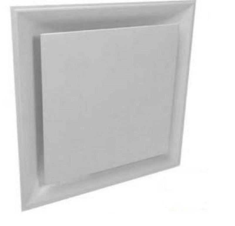 Tuttle & Bailey T110082484LTWH, 24x48 Ceiling Diffuser, 8 in Neck, White Steel Ceiling Air Vent