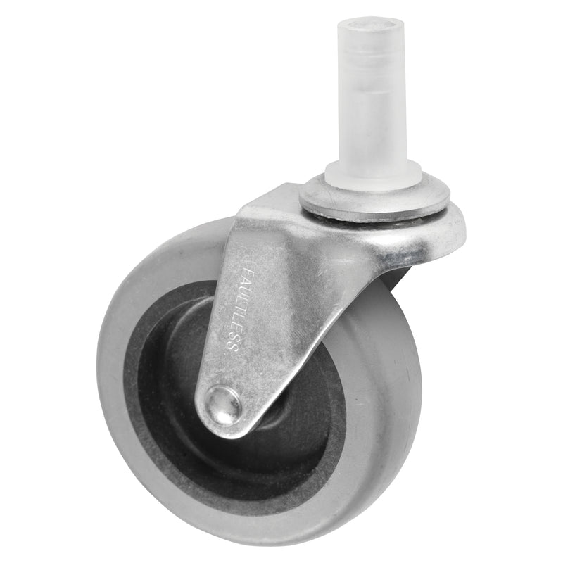 Winco DLR-2-C Caster 3 Inch Diameter Plastic 200 Lb Capacity Swivel Stem Without Brake