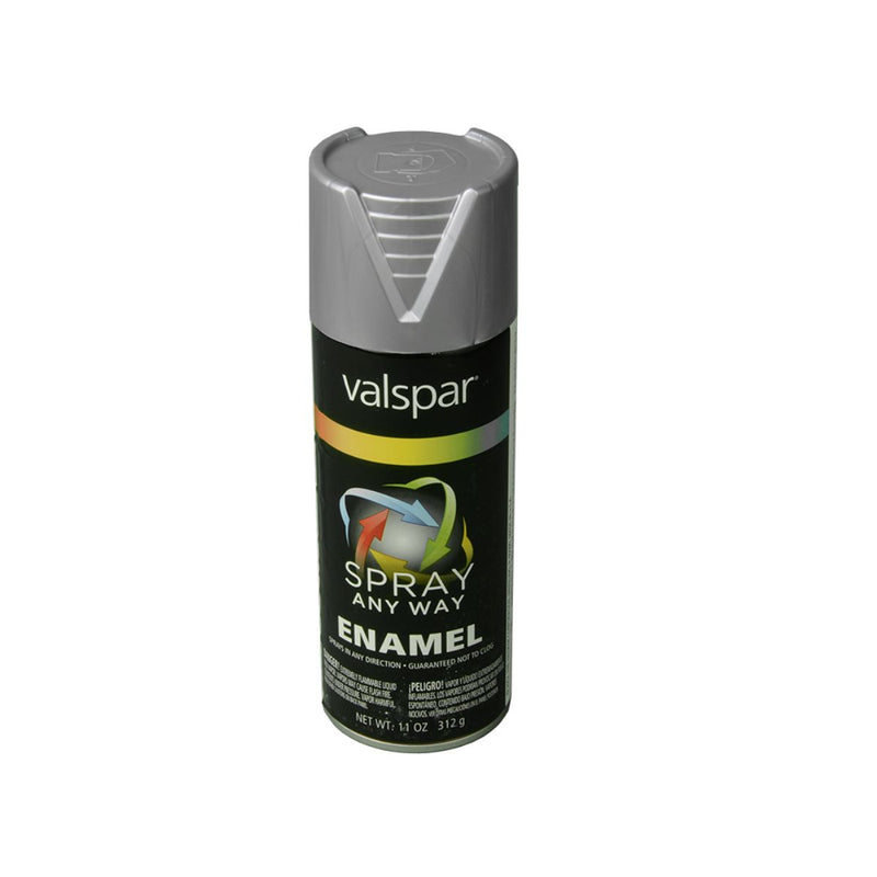 Valspar 799-025, Spray Paint, Industrial Enamel, Aluminum, 12 oz, 10 oz