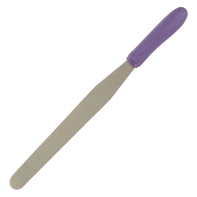 Winco TWPS-9P 10 Inch Stainless Steel Bakery Spatula with Purple Handle