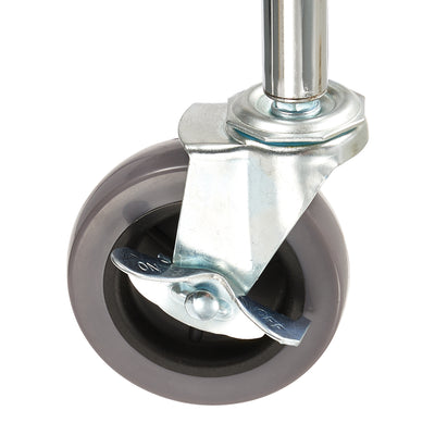 Winco DWR-CTB 3-3/4 Inch Diameter Caster with Brake for Dollies