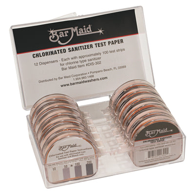 Winco DIS-302 Bar Maid Chlorine Strips in Dispenser