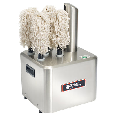 Winco GP-100 Bar Maid Glass Polisher - With 5 Polishing Heads for Commercial Bar Service