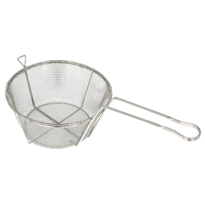 Winco FBRS-9 9-5/8 Inch Diameter Medium Mesh Fry Basket Wire Nickel Plated