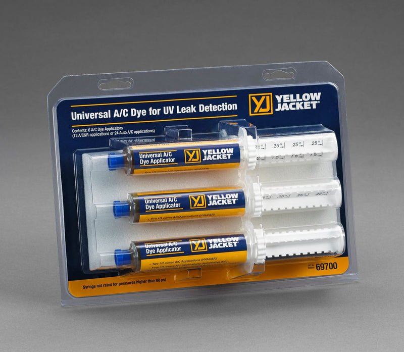 Yellow Jacket 69700, 1 oz (30 ml) Universal Dye Injector