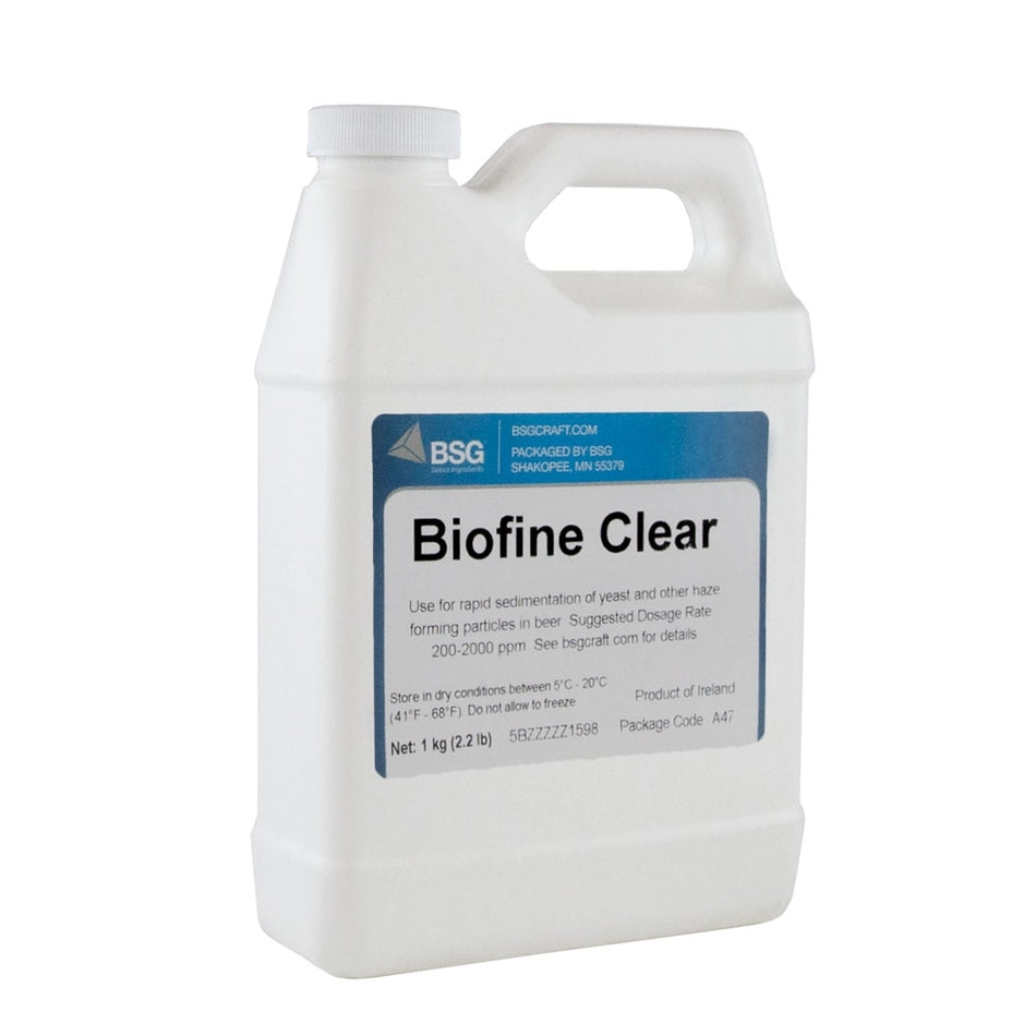 Biofine 1kg Clear Fining Agent for Rapid Sedimentation - 2.2 lbs