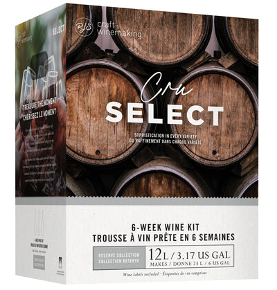 Cru Select Italy Sangiovese Wine Kit - 6 Gallon Premium Series