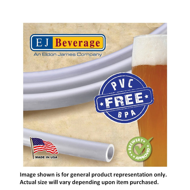 EJ Beverage 1/2" ID x 5/8" OD Ultra Barrier-Thinwall Beverage Tubing 100' Roll | Heat Resistant Food-Grade Hose