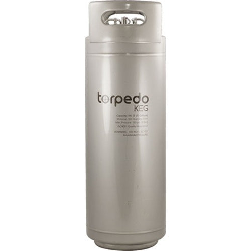 Torpedo 5 Gallon Slimline Ball Lock 25-1/2"H x 8-5/16"Dia Homebrew Corny Keg - NEW