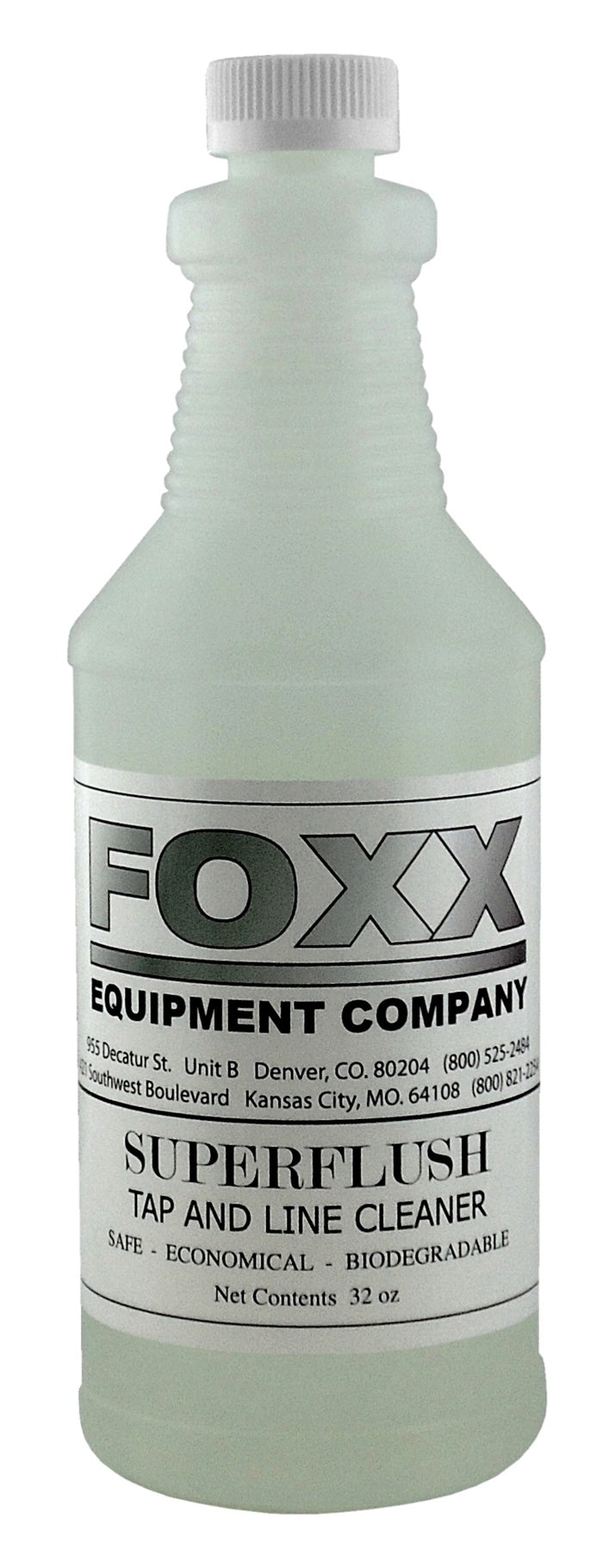 Foxx Superflush Mild Beer Line Cleaner - 32 oz. Concentrated Detergent