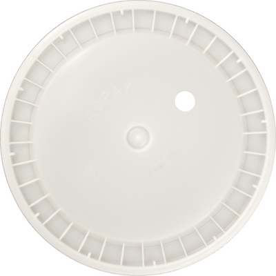 Lid for 6 Gallon Plastic Homebrew Bucket Fermenter with Hole for #7 Stopper for use with Airlock