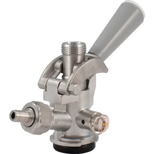 D-Style Sanke Keg Tap, Stainless Steel with PRV
