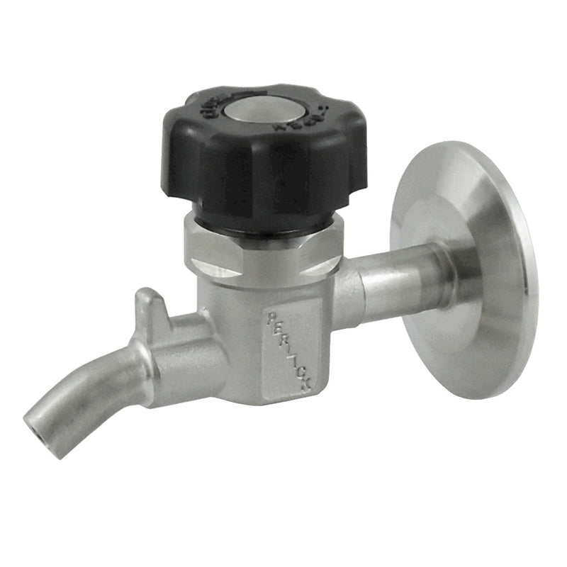 Perlick DiscSample Sanitary Sampling Valve - 1.5" Tri-Clamp, Black Bonnet