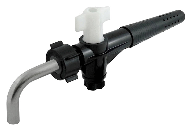 Single Cask Plastic Beer Tap with 3/4" BSP Stainless Steel Pour Spout – Gravity Dispense Tap for Casks