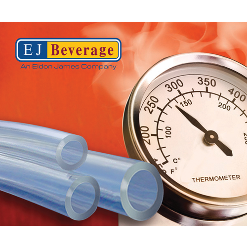 High-Temp 1/2" ID PVC-Free Beverage Tubing - Commercial Grade