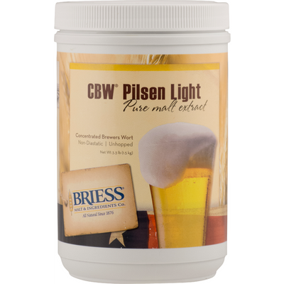 3LB Briess CBW® Pilsen Light | Concentrated Brewers Wort | Liquid Malt Extract | LME | 2 SRM