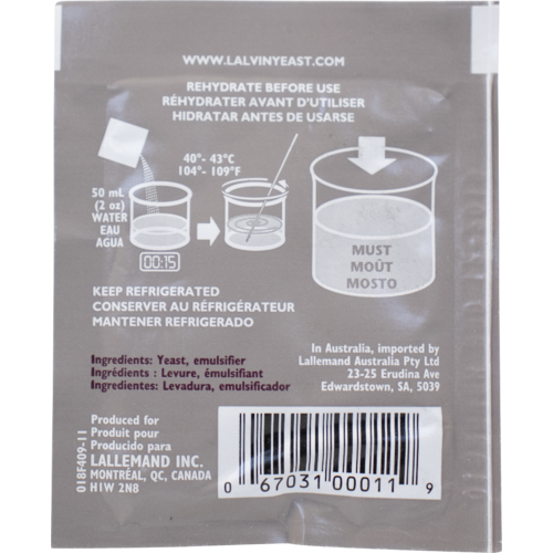 Lalvin EC-1118 Dry Wine Yeast, 5 g
